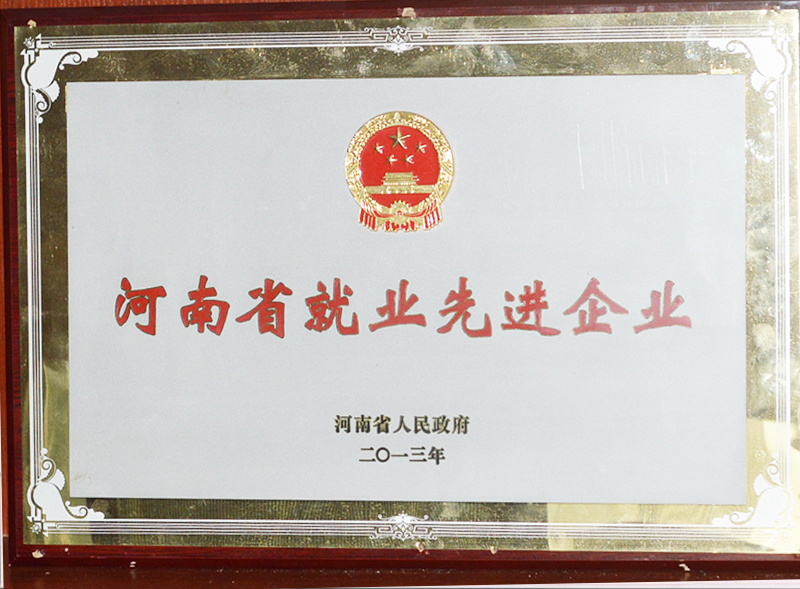 河南省就業(yè)先進(jìn)企業(yè)